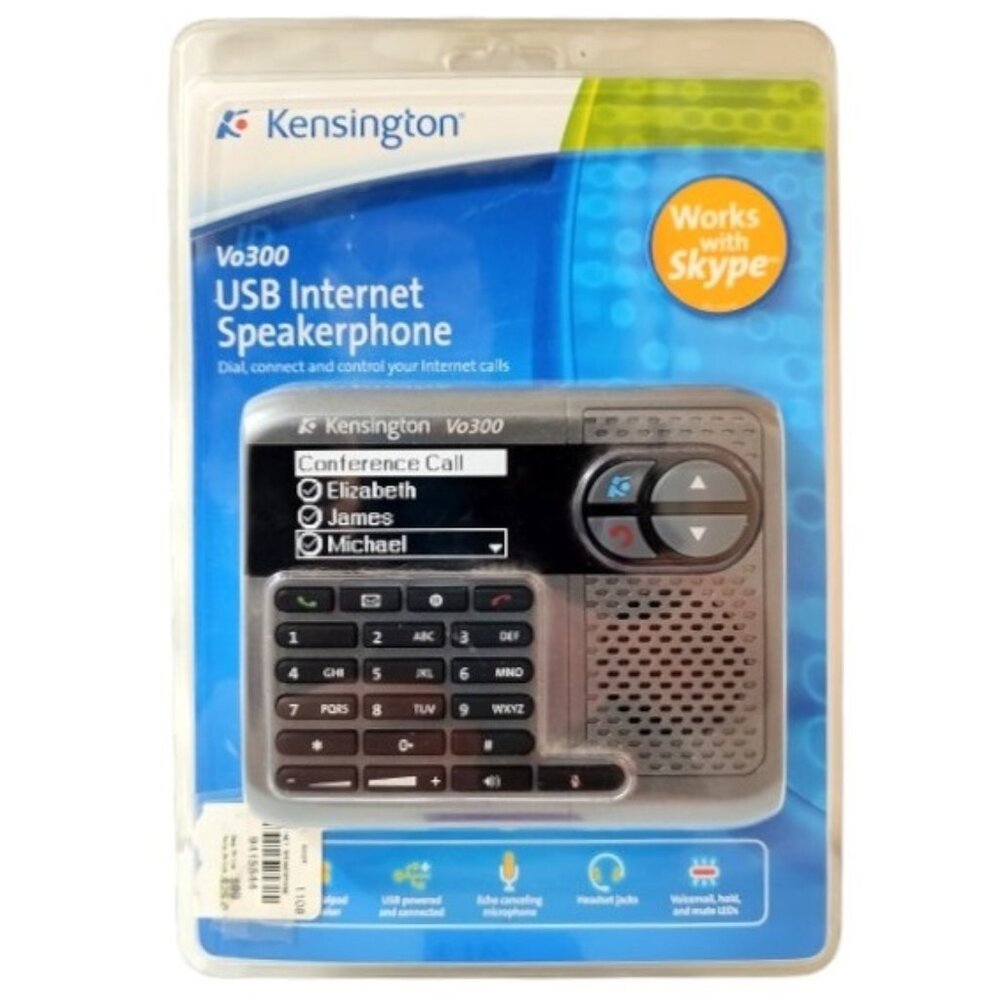 Kensington Vo300 USB Internet Speakerphone NWT